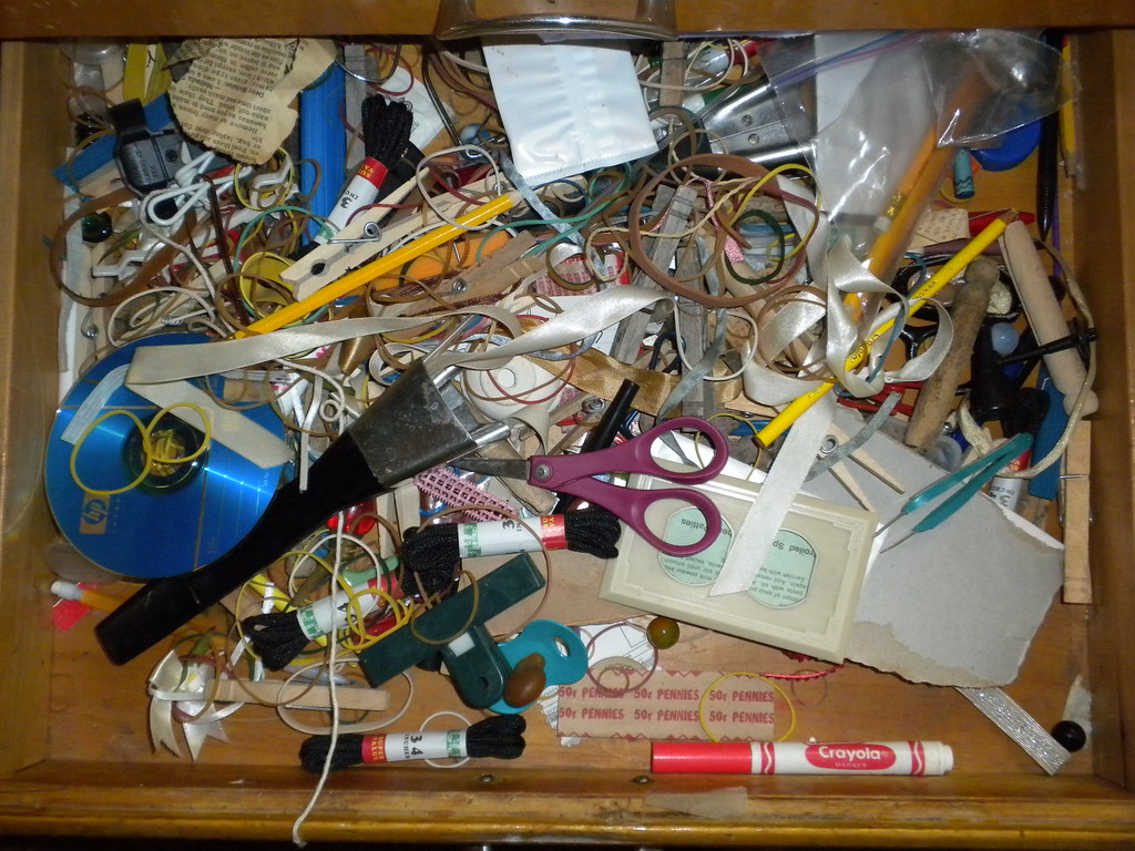 Image of a junk drawer