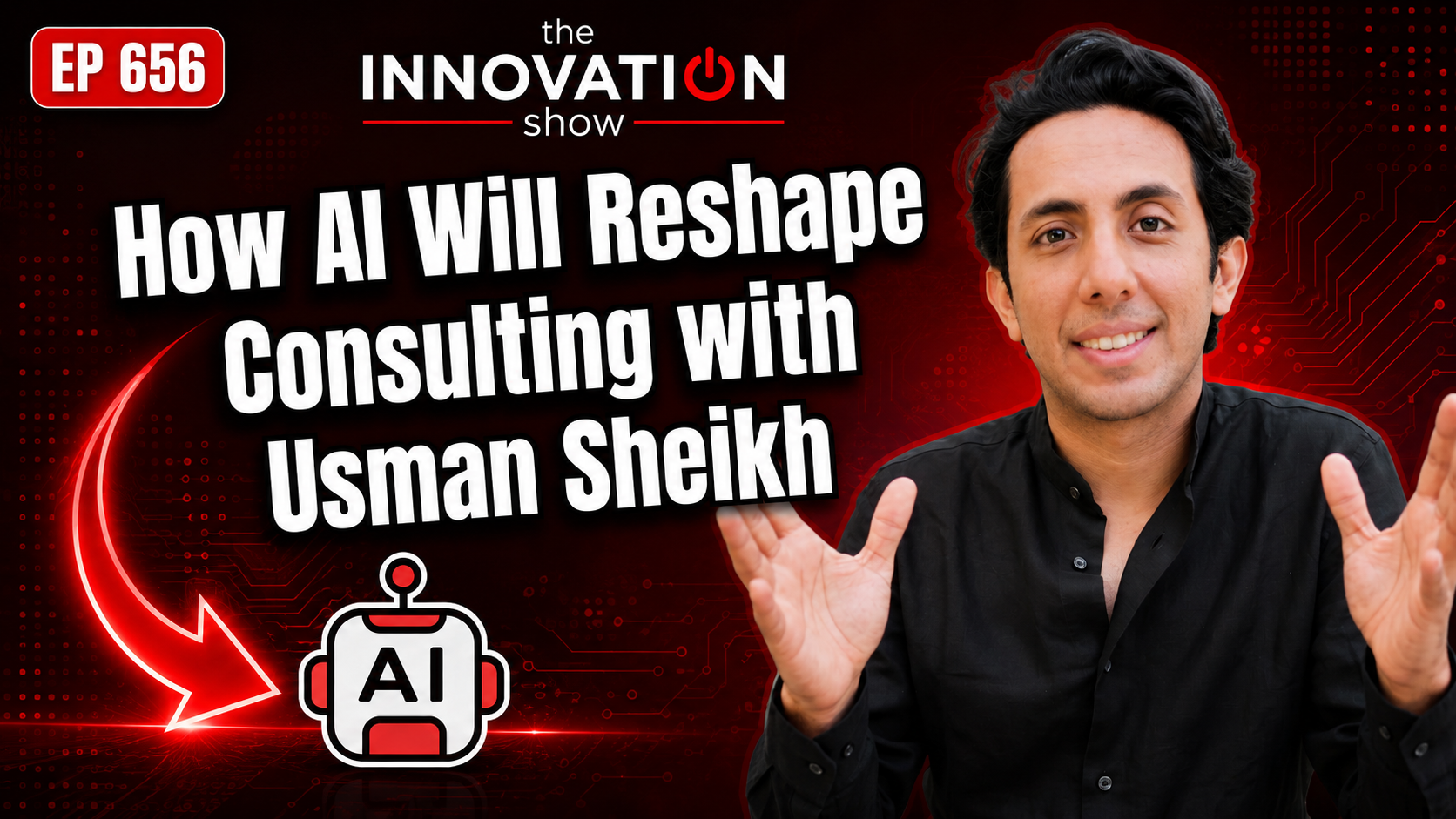Usman Sheikh explains the intelligence core and the end of the consulting pyramid on The Innovation Show with Aidan McCullen.