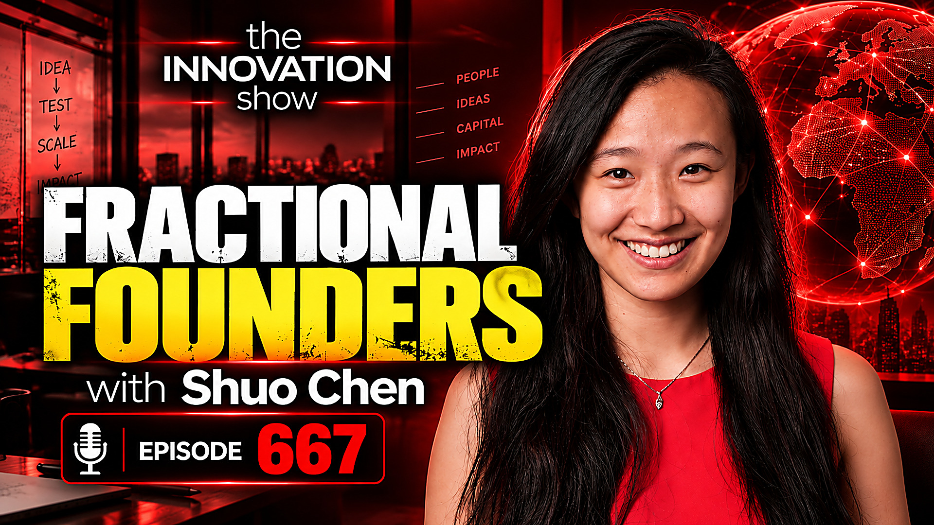 Shuo Chen explains fractional founders and how great startups begin on The Innovation Show with Aidan McCullen