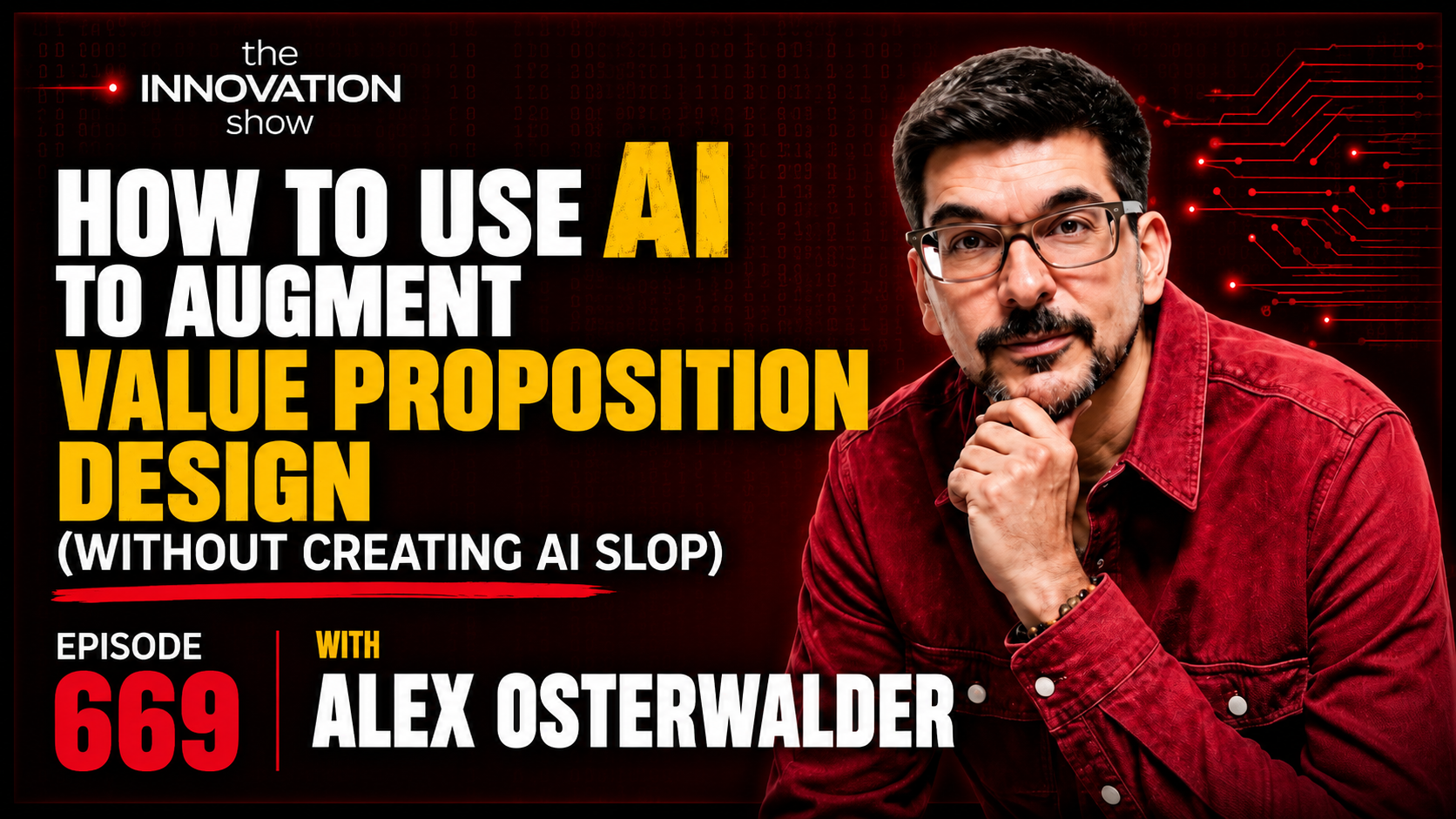 Alex Osterwalder explains AI value proposition design on The Innovation Show with Aidan McCullen